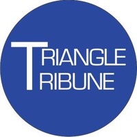 Triangle Tribune logo with blue circle and white text